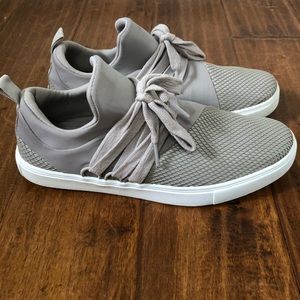Gray Lace-Up Sneaker